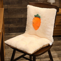 HKM-492371 Nordic Style Thickened Polyester Fiber Chair Cushion - Multi-Colored Plant Pattern