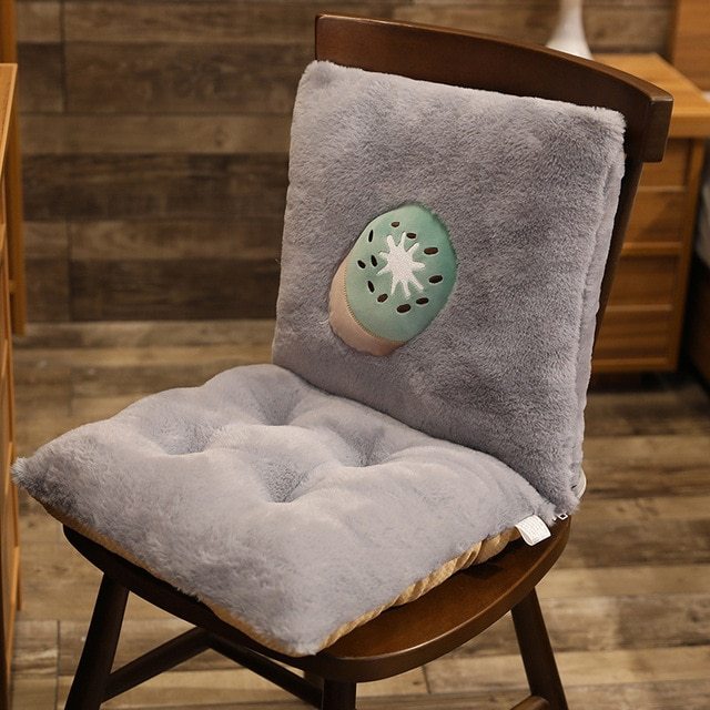 HKM-492371 Nordic Style Thickened Polyester Fiber Chair Cushion - Multi-Colored Plant Pattern