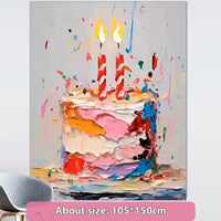 HKM-492563 Birthday Hanging Cloth Decoration for Cake Backdrop - Multiple Sizes Available