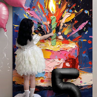 HKM-492563 Birthday Hanging Cloth Decoration for Cake Backdrop - Multiple Sizes Available