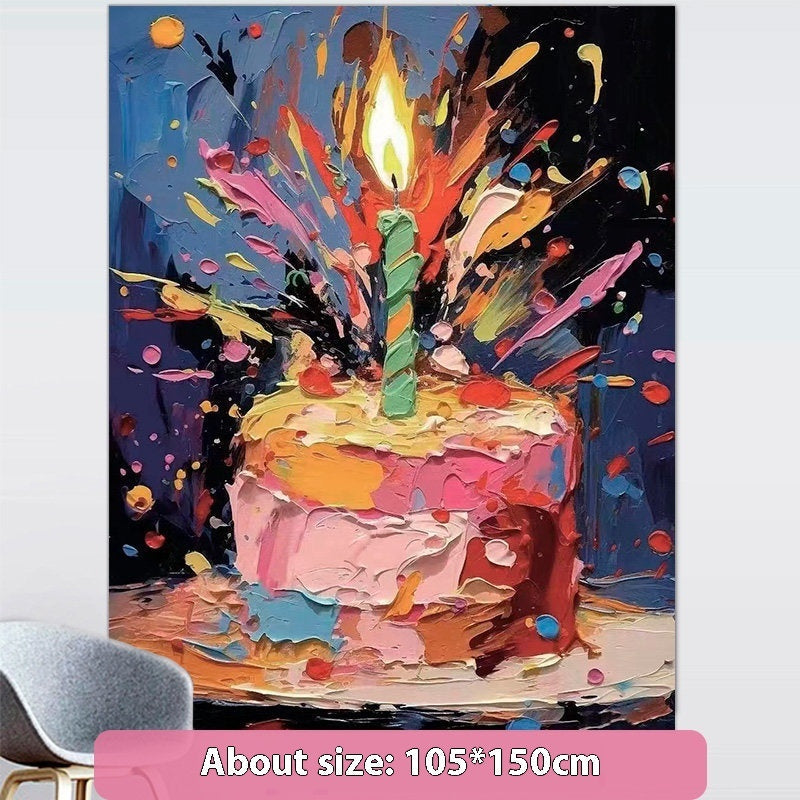 HKM-492563 Birthday Hanging Cloth Decoration for Cake Backdrop - Multiple Sizes Available