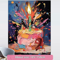 HKM-492563 Birthday Hanging Cloth Decoration for Cake Backdrop - Multiple Sizes Available
