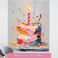 HKM-492563 Birthday Hanging Cloth Decoration for Cake Backdrop - Multiple Sizes Available
