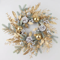 HKM-492755 Golden Plastic Wire Garland for Home Decoration - Simple & Modern Wall Hanging, Available in Multiple Sizes