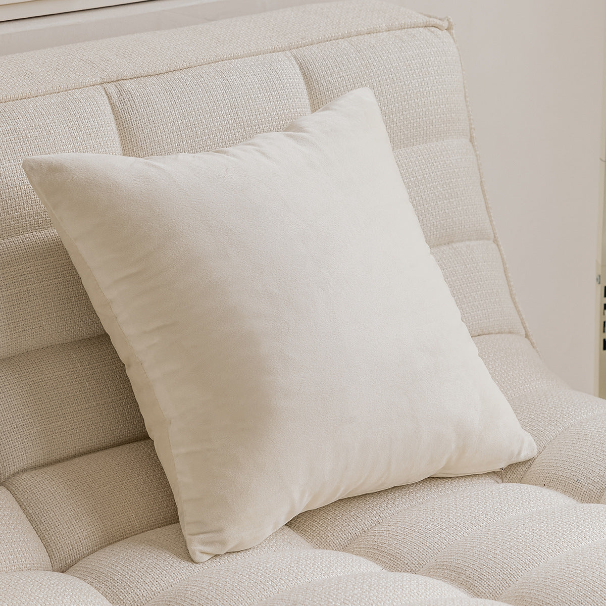 HKM-492755 Nordic Minimalist Pure Cotton Sofa Pillow Cases Set - Geometric and Solid Colors, 45x45cm & 28x28cm