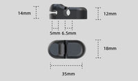 HKM-492819 Self-Adhesive Silicone Cable Organizer for Data, Charging, and Power Cables - Multiple Hole Options Available