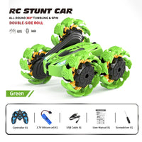 HKM-492883 4WD Double-Sided Swing Arm Remote Control Stunt Car with Expansion Wheel for Kids