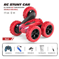HKM-492883 4WD Double-Sided Swing Arm Remote Control Stunt Car with Expansion Wheel for Kids