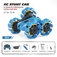 HKM-492883 4WD Double-Sided Swing Arm Remote Control Stunt Car with Expansion Wheel for Kids