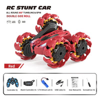 HKM-492883 4WD Double-Sided Swing Arm Remote Control Stunt Car with Expansion Wheel for Kids