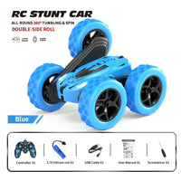HKM-492883 4WD Double-Sided Swing Arm Remote Control Stunt Car with Expansion Wheel for Kids