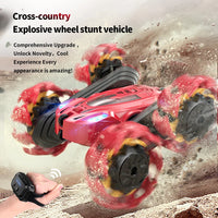 HKM-492883 4WD Double-Sided Swing Arm Remote Control Stunt Car with Expansion Wheel for Kids