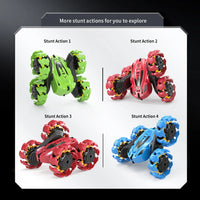 HKM-492883 4WD Double-Sided Swing Arm Remote Control Stunt Car with Expansion Wheel for Kids