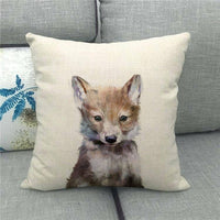 HKM-492947 Animal Print Linen Pillowcase - Minimalist Home Decor Accent