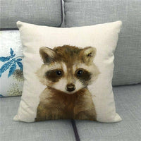 HKM-492947 Animal Print Linen Pillowcase - Minimalist Home Decor Accent