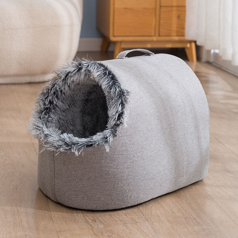 HKM-493011 Autumn And Winter Fleece-lined Cat Nest Closed Sleeping Bag