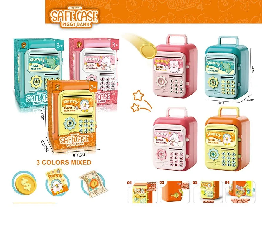 HKM-493267 Mini Piggy Bank Coin Bank for Kids - Cute Money Saving Box Toy