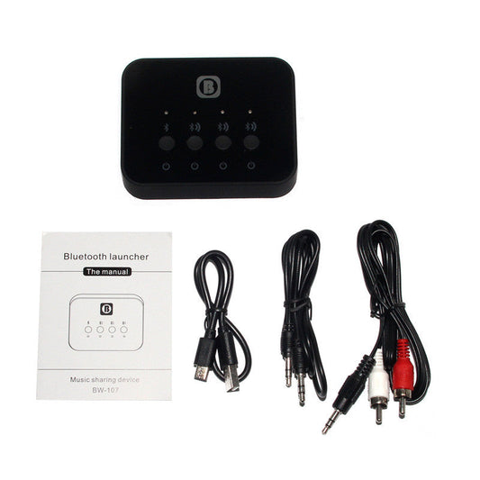 HKM-493331 3.5mm Bluetooth Car and Home Audio Transmitter with External Power Supply