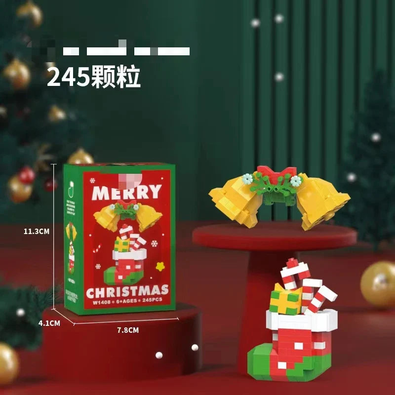 KTX-493459 Creative Christmas Building Block Set for Kids - DIY Construction Toy for All Ages