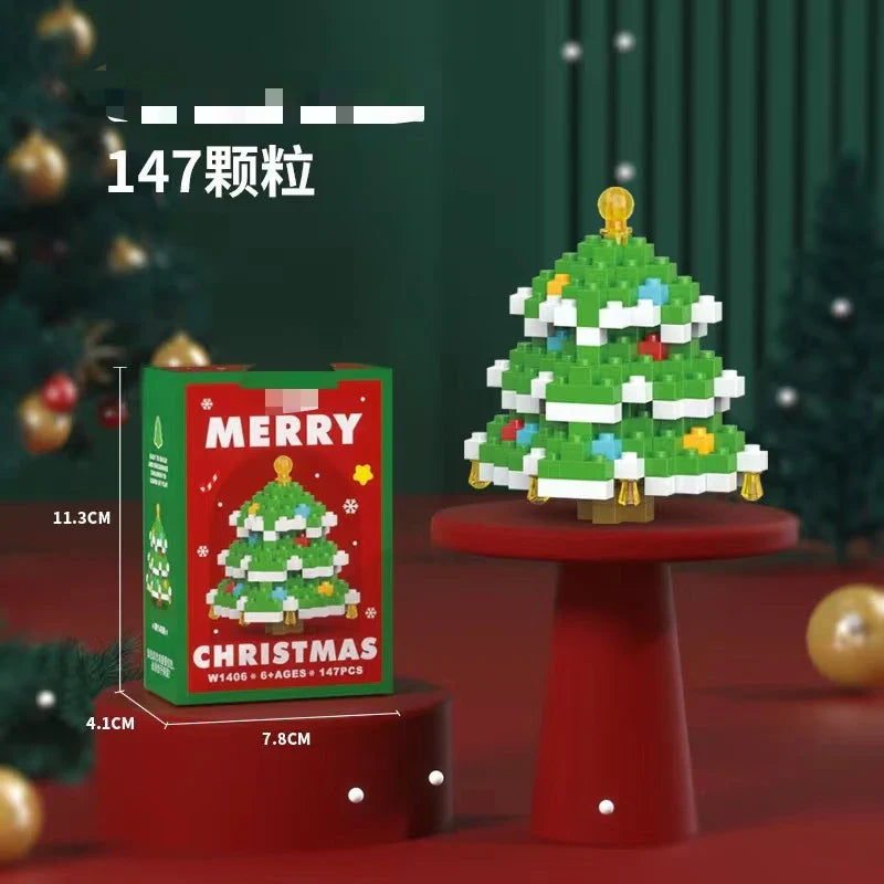 KTX-493459 Creative Christmas Building Block Set for Kids - DIY Construction Toy for All Ages