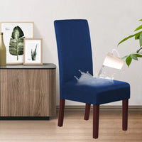 HKM-493523 Stretch Knit Suede Chair Covers in Multiple Colors - Set of 2/4/6