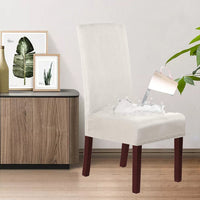 HKM-493523 Stretch Knit Suede Chair Covers in Multiple Colors - Set of 2/4/6
