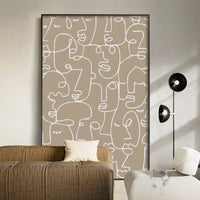 HKM-493715 Decorative Canvas Mural for Living Room - Cartoon Style Wall Art in Various Sizes