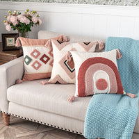 HKM-493779 Geometric Abstract Cotton Velvet Pillowcase for Stylish Home Decor