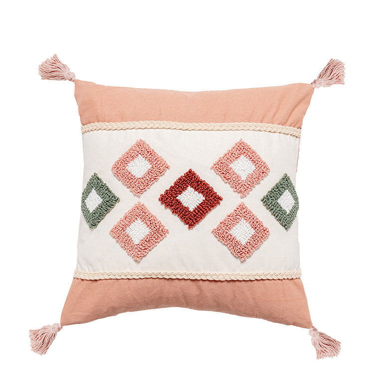 HKM-493779 Geometric Abstract Cotton Velvet Pillowcase for Stylish Home Decor