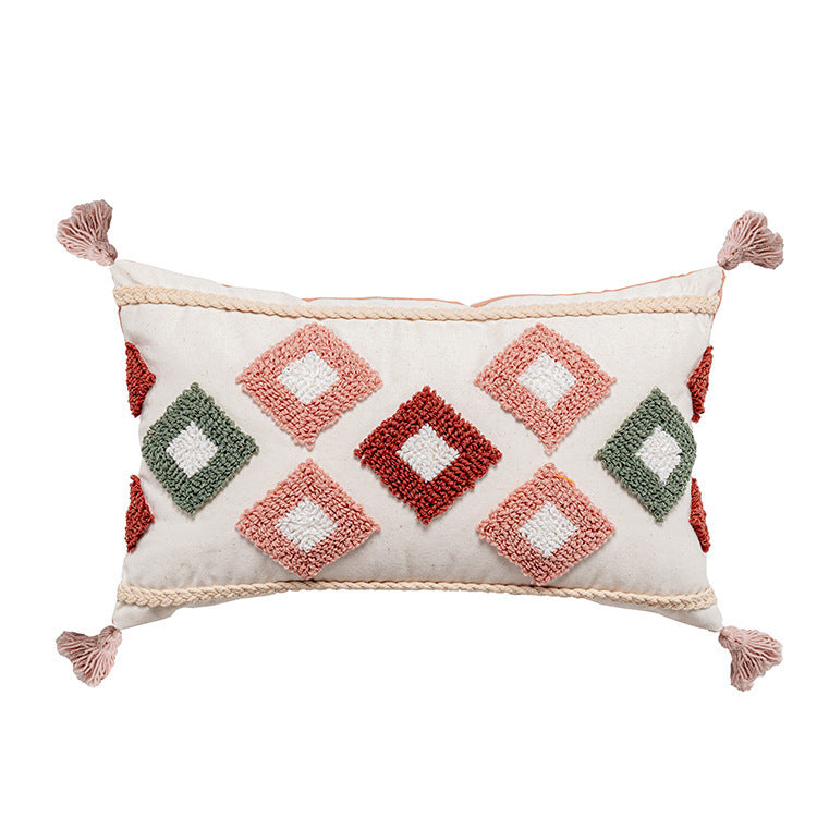 HKM-493779 Geometric Abstract Cotton Velvet Pillowcase for Stylish Home Decor