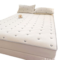 HKM-493779 Soybean Fiber Quilted Fitted Sheet with Cute Animal & Floral Patterns - Multiple Sizes Available