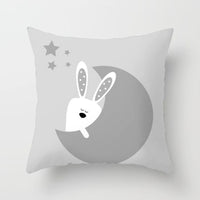 HKM-493907 Star Moon Cartoon Pillowcase - 45x45cm Decorative Cushion Cover