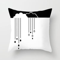 HKM-493907 Star Moon Cartoon Pillowcase - 45x45cm Decorative Cushion Cover