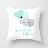 HKM-493907 Star Moon Cartoon Pillowcase - 45x45cm Decorative Cushion Cover