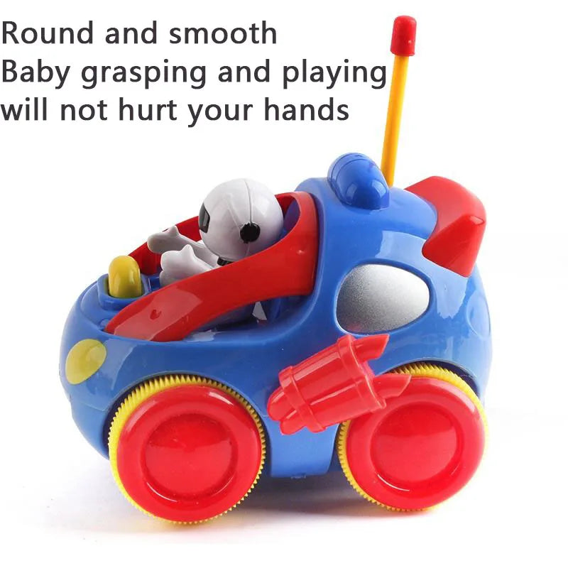 HKM-494035 Cartoon Space Doll Remote Control Car for Kids - Mini Electric Vehicle, Indoor/Outdoor RC Toy