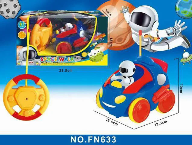 HKM-494035 Cartoon Space Doll Remote Control Car for Kids - Mini Electric Vehicle, Indoor/Outdoor RC Toy