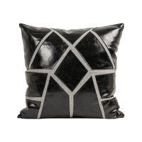 HKM-494163 Modern Black and White Striped Embroidery Pillowcase - 45x45cm