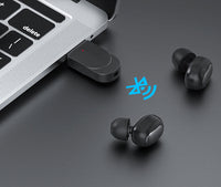 HKM-494291 USB Bluetooth Audio Receiver & Transmitter KN330 - 5.0 Version, 10m Wireless Range, USB/3.5mm Input