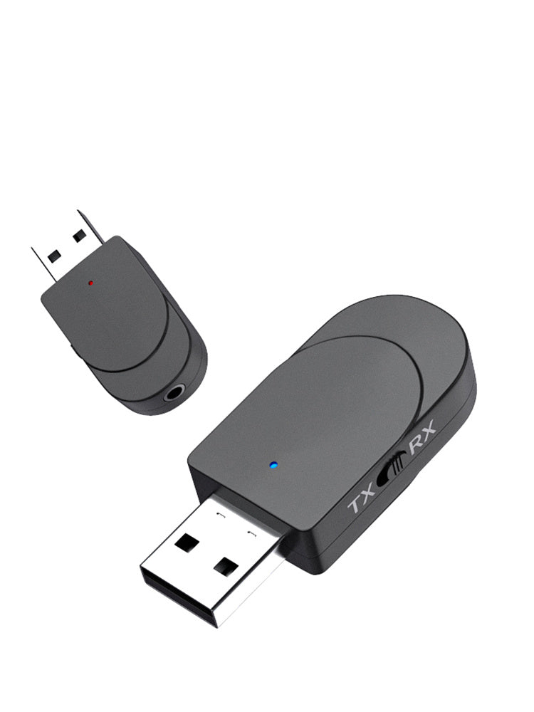 HKM-494291 USB Bluetooth Audio Receiver & Transmitter KN330 - 5.0 Version, 10m Wireless Range, USB/3.5mm Input