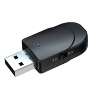 HKM-494291 USB Bluetooth Audio Receiver & Transmitter KN330 - 5.0 Version, 10m Wireless Range, USB/3.5mm Input