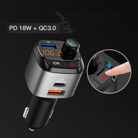 HKM-494355 Bluetooth Car Player with Fast Charging, One-Click BASS, Voice Assistant & 64GB U Disk Support