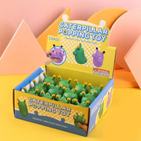 HKM-494419 Green Eye Bouncing Worm Squeeze Toy for Kids - Fun Novelty Gift for Ages 2 and Up