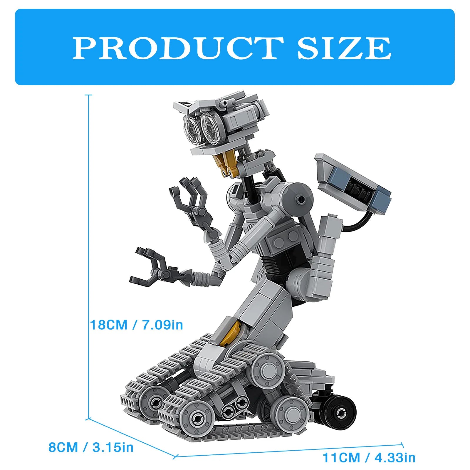 KTX-494611 DIY Robot Building Blocks - Educational Assembly Toy for Kids 0-14 Years