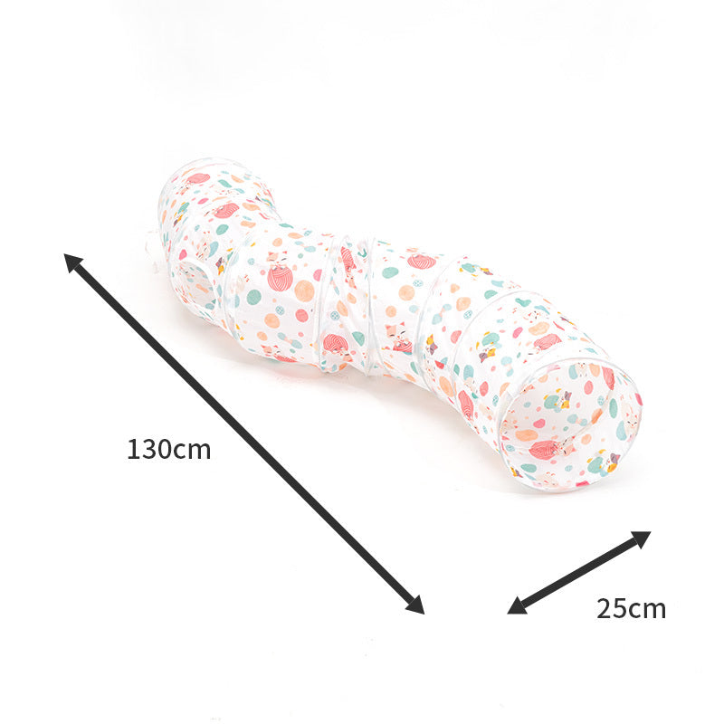 HKM-494611 Donut Cat Nest Tunnel for All Seasons - Extra Large Universal Toy Maze with Various Color Options