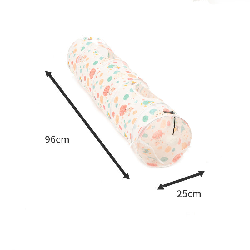 HKM-494611 Donut Cat Nest Tunnel for All Seasons - Extra Large Universal Toy Maze with Various Color Options
