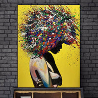 HKM-494611 Urban Graffiti Canvas Art for Contemporary Spaces