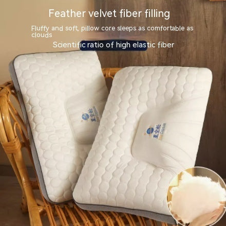 HKM-494739 Natural Cloud Latex Cervical Pillow - Antibacterial, Anti-Mite, Various Heights Available