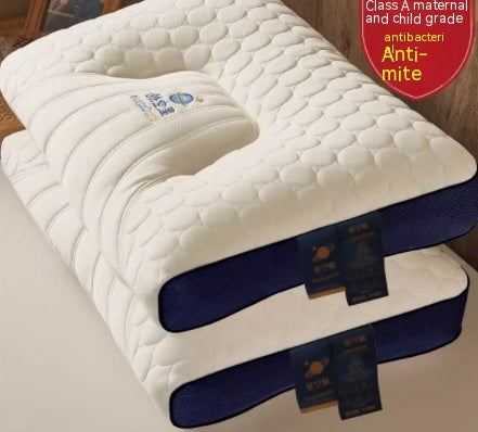 HKM-494739 Natural Cloud Latex Cervical Pillow - Antibacterial, Anti-Mite, Various Heights Available