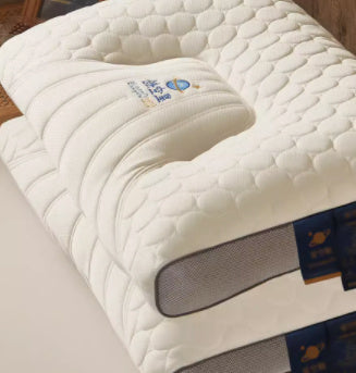 HKM-494739 Natural Cloud Latex Cervical Pillow - Antibacterial, Anti-Mite, Various Heights Available