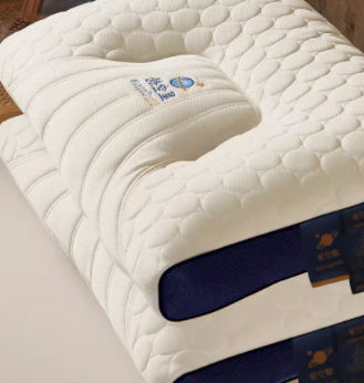 HKM-494739 Natural Cloud Latex Cervical Pillow - Antibacterial, Anti-Mite, Various Heights Available